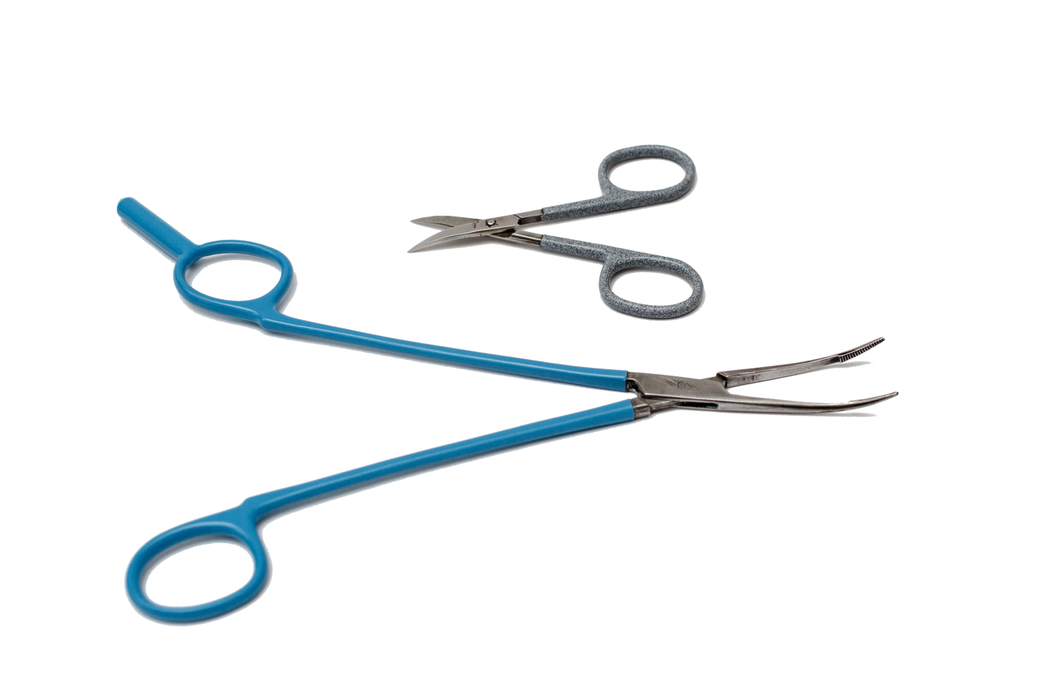 Instrumentais com revestimento azul em poliamida