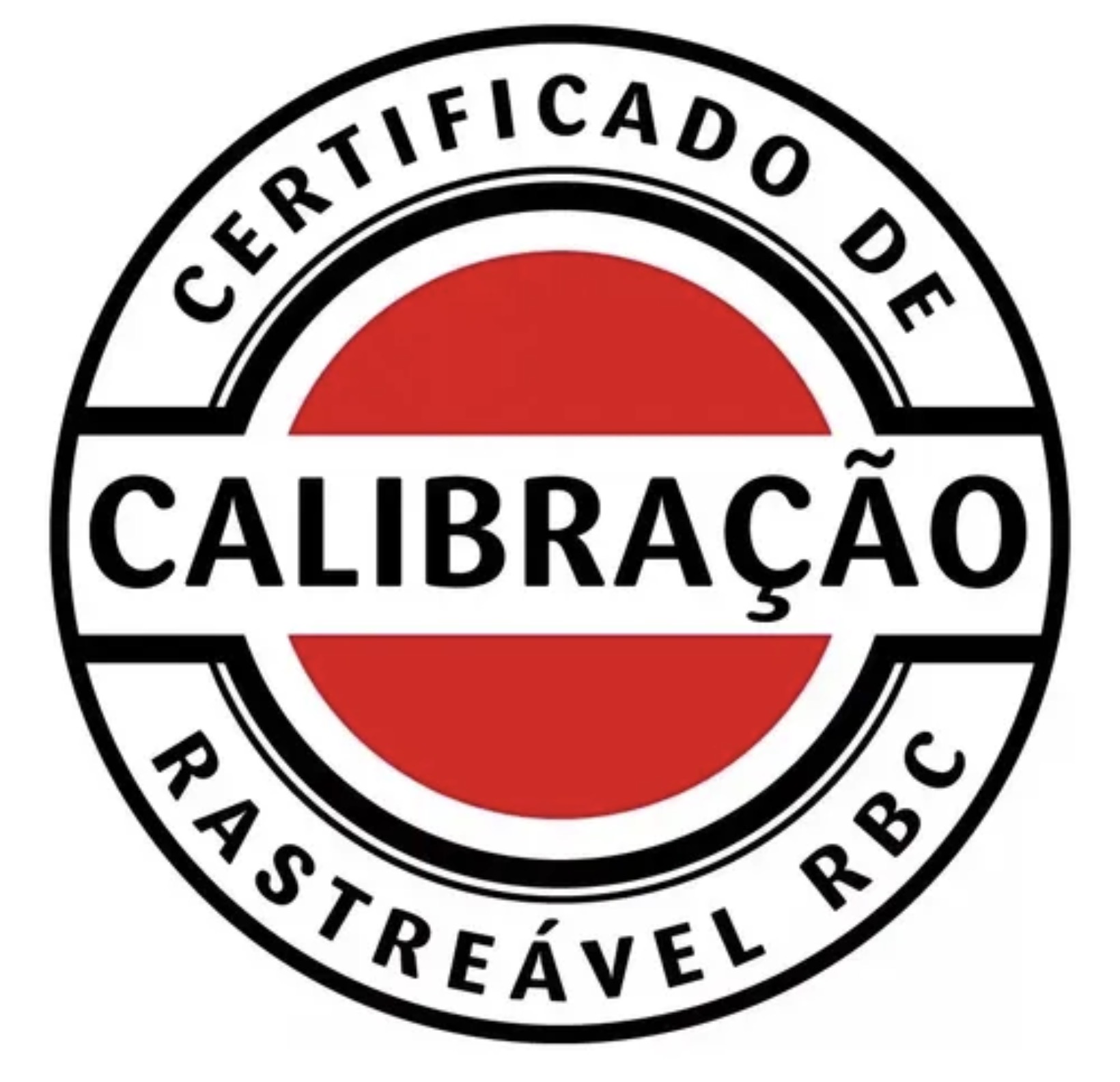 Selo de certificado de calibração rastreável RBC