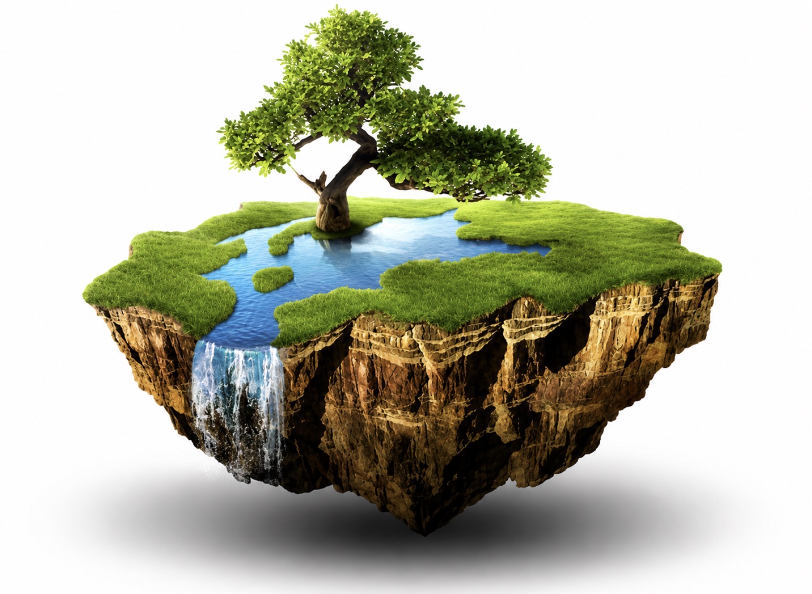 Composição visual representando preservação ambiental